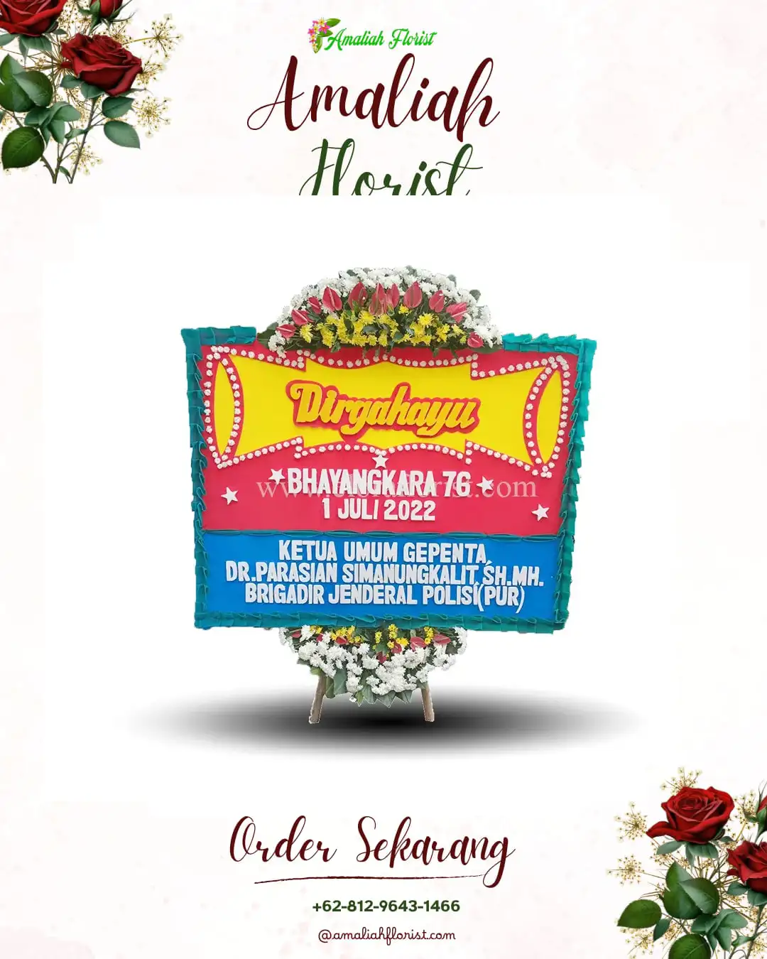 Papan Bunga HUT Ulang Tahun Gianyar